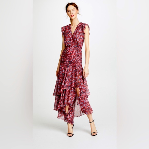 VERONICA BEARD Samara Silk Maxi Dress Sundress